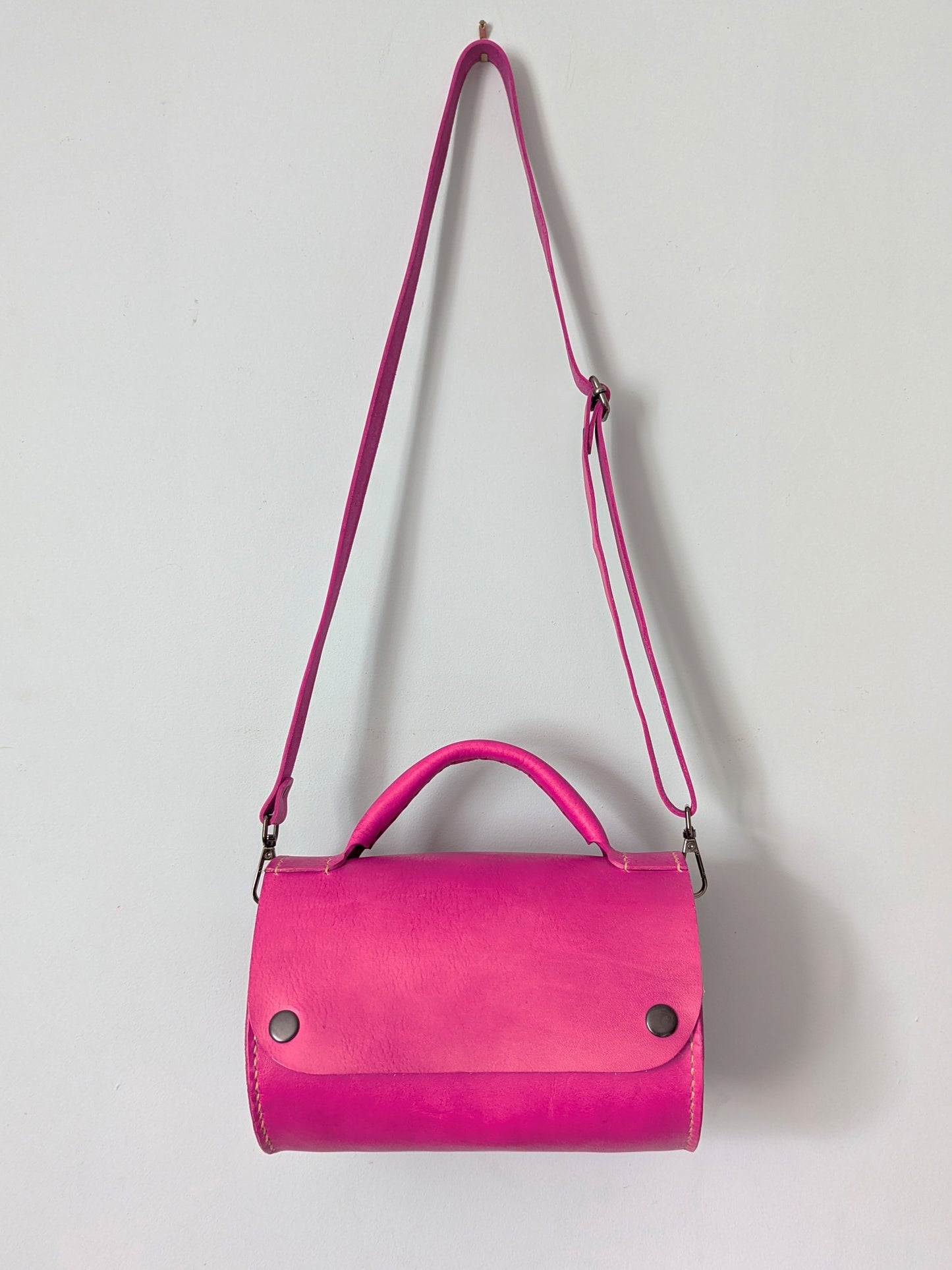 ** SALE ** Top Handle Barrel Bag