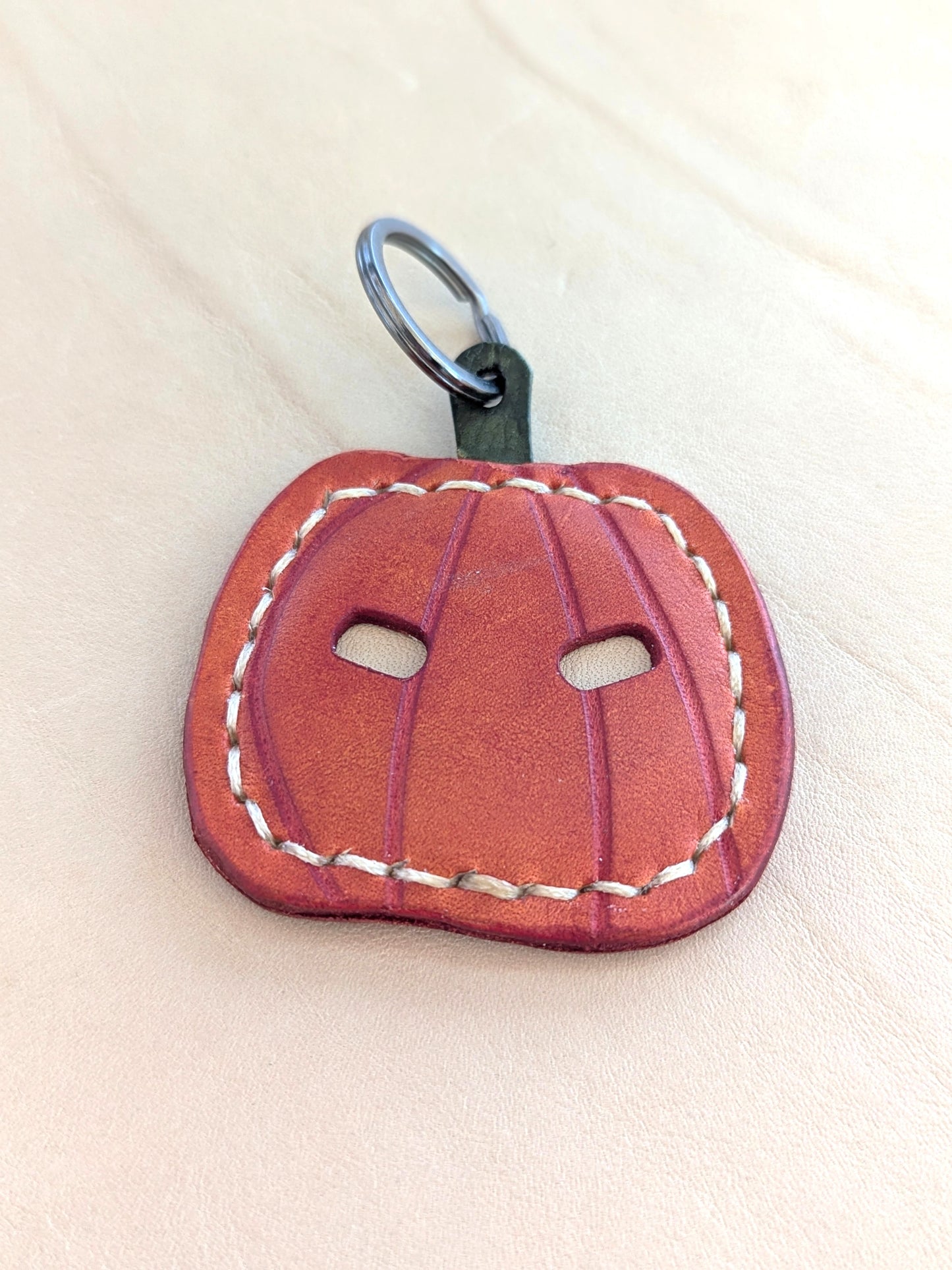 HalloweenLeather Keyrings - Ghost, Bat & Pumpkin
