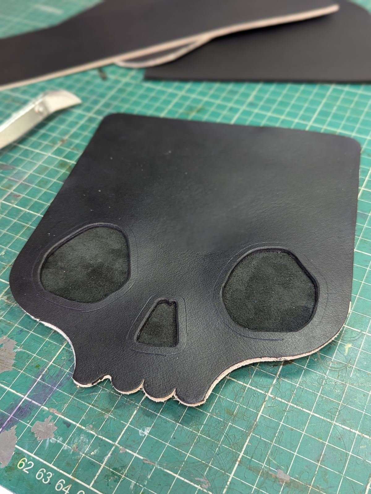 Custom Listing for All Black Skull Wallet