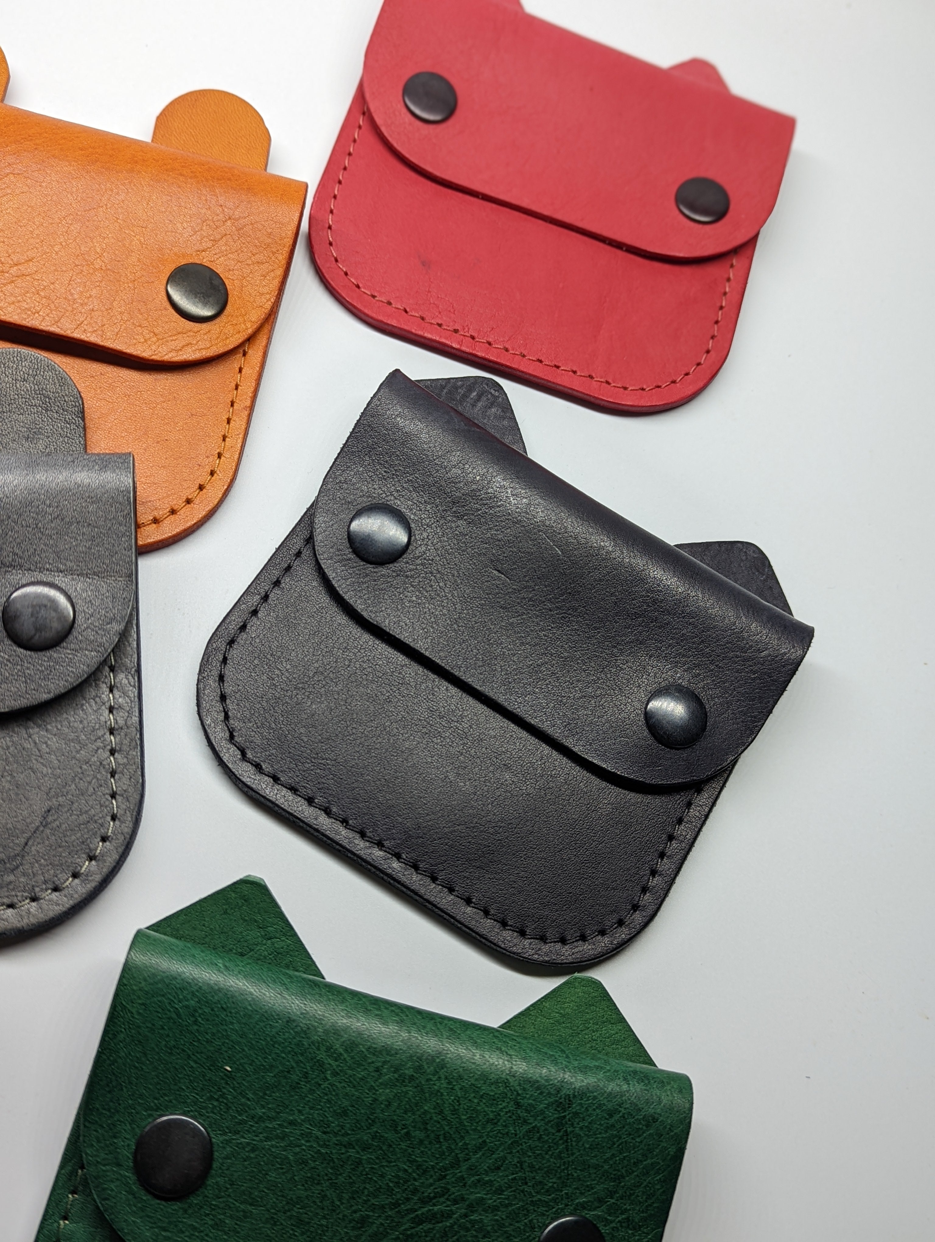 Leather Bifold Men Wallet Zipper Button Closure Vintage Coin Pocket Money  Bag | eBay