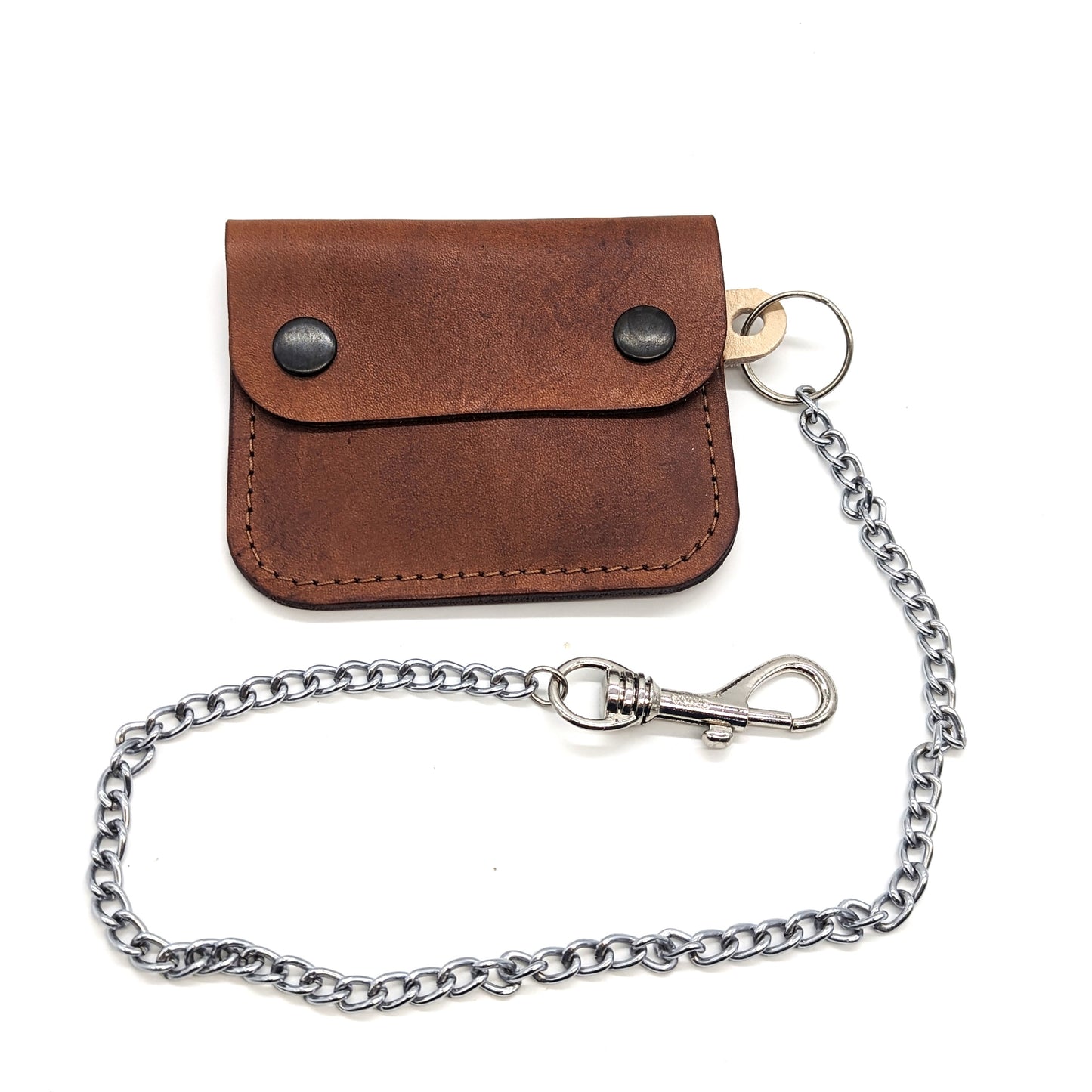 Simple Wallet With Biker Chain